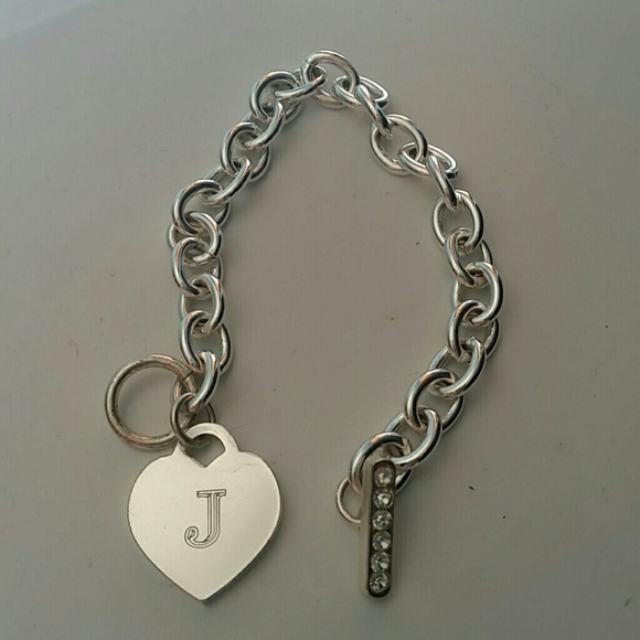 Monogram J sterling silver bracelet - Picture 2 of 3